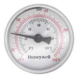 Honeywell TG200-UT Thermometer,2" Dial, 1/2" Threaded Well