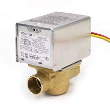 Honeywell V8043E1020 24V Zone Valve (1" Sweat,2-Pos,Nc,Auxsw