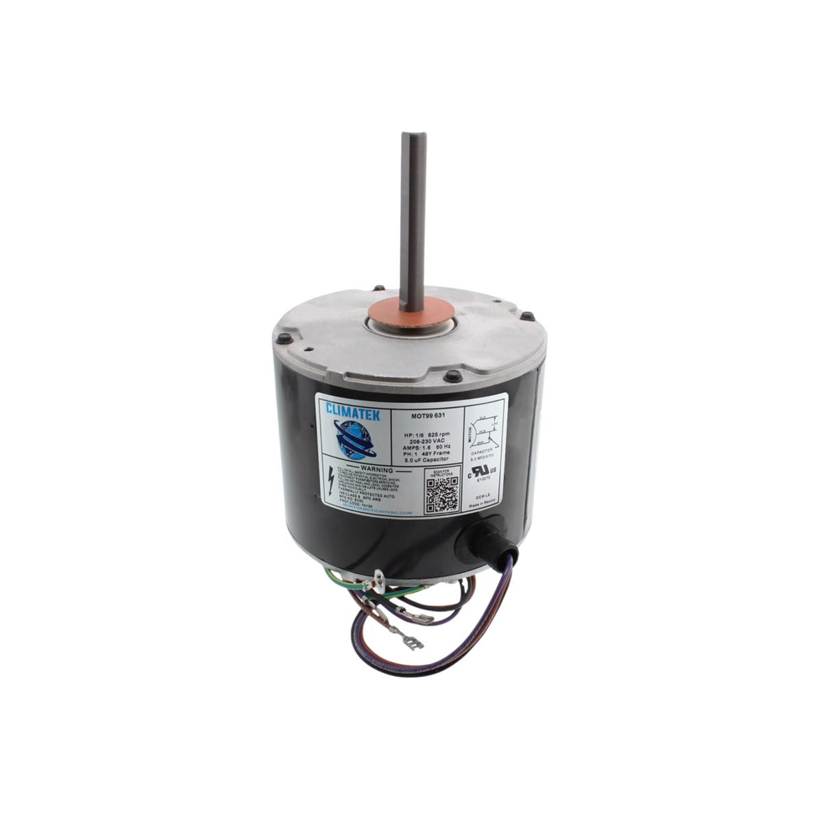 Trane MOT18687 200-230 V 60 Hz 825 RPM 1/6 HP Motor