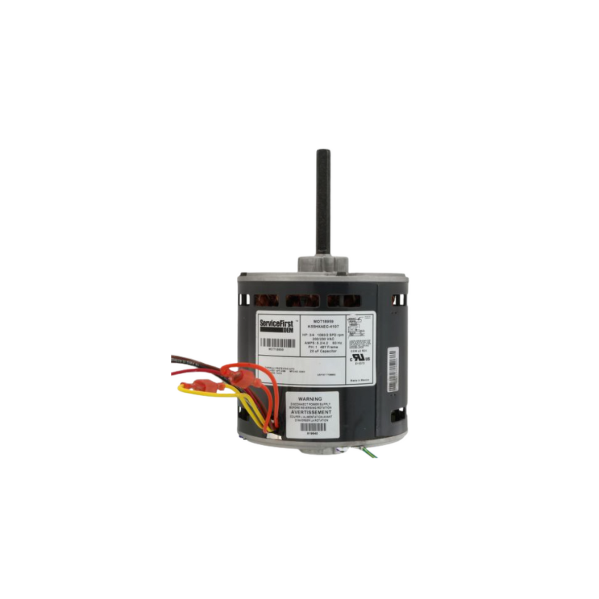 Trane MOT18959 200-230 V 1080 RPM 3/4 HP Motor