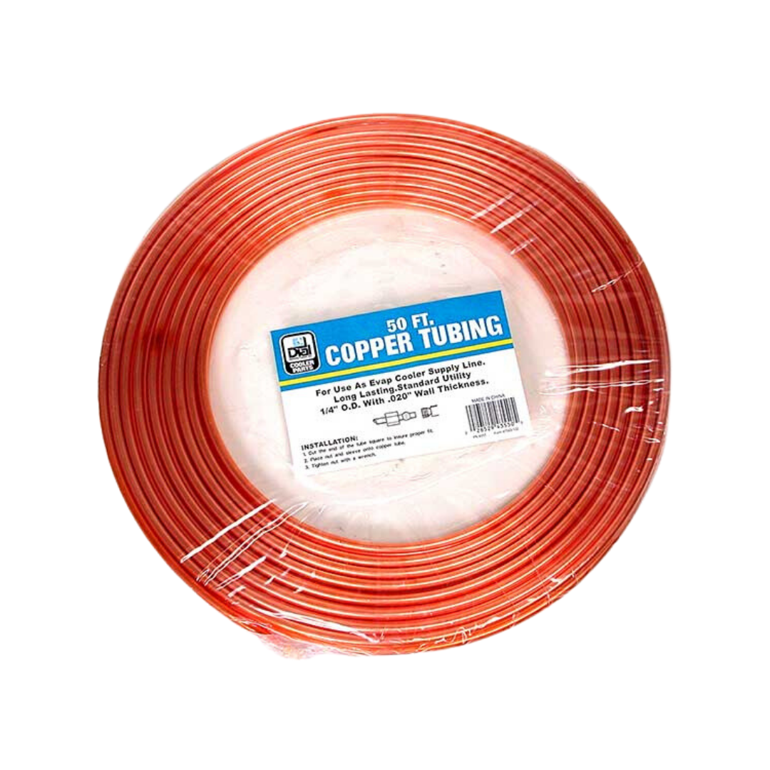 Dial Manufacturing 4355 Copper Tube, 1/4" OD x 50 Ft. x 0.02"