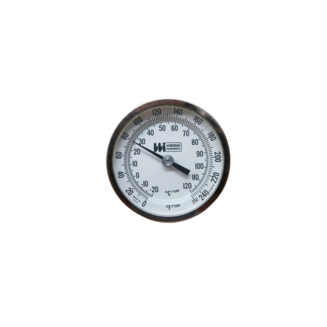 Weiss Instruments 2BM-250 BiMetal Thermometer – Snook & Aderton HVAC Supply