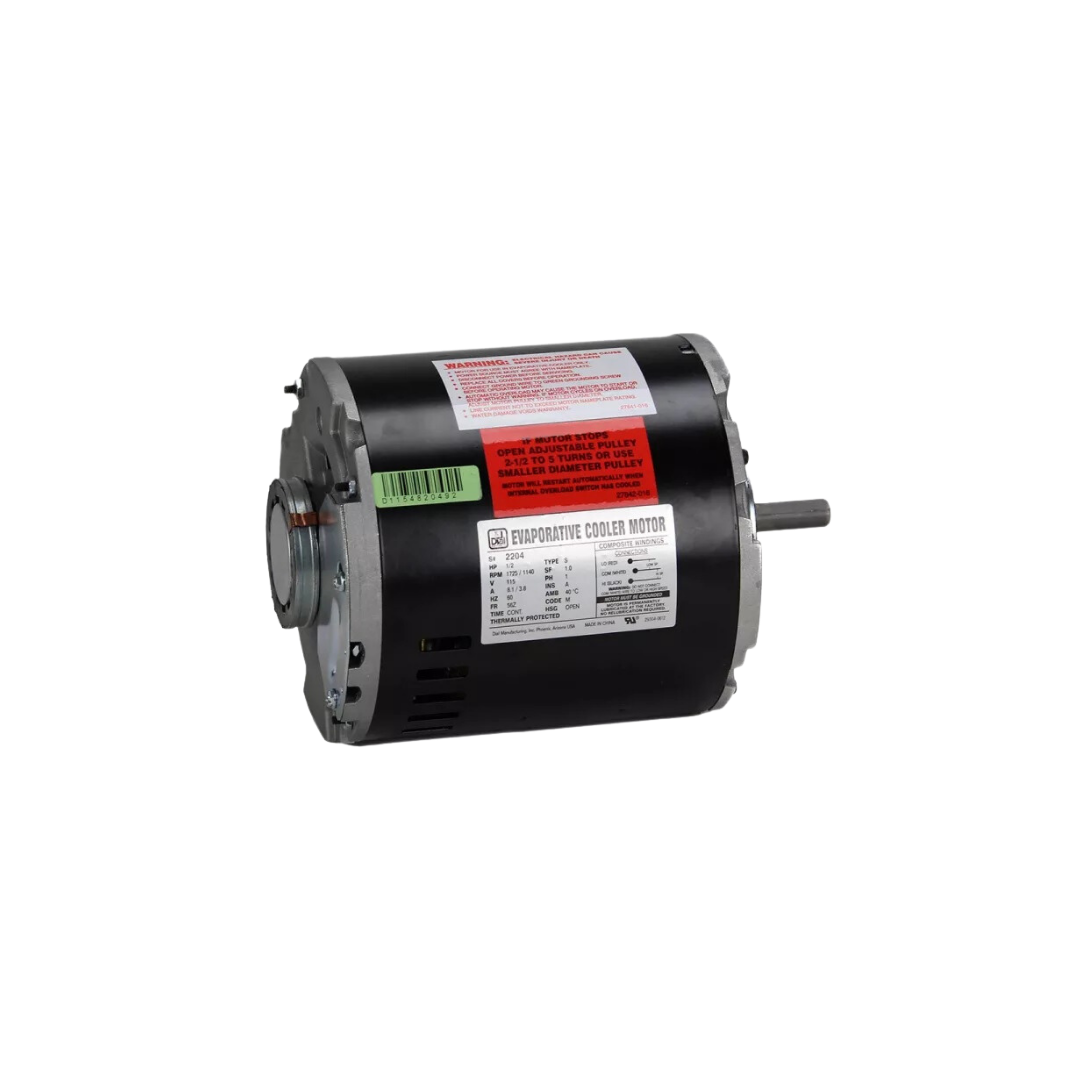 Dial Manufacturing 2204 1/2-1/6 HP Evaporative Cooler Motor, 1725 RPM, 115V