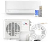 Cooper & Hunter Mia Series 24,000 BTU, 230V, 17 SEER Ductless Mini Split AC/Heating System Pre-Charged Inverter Heat Pump with 16ft Installation Kit