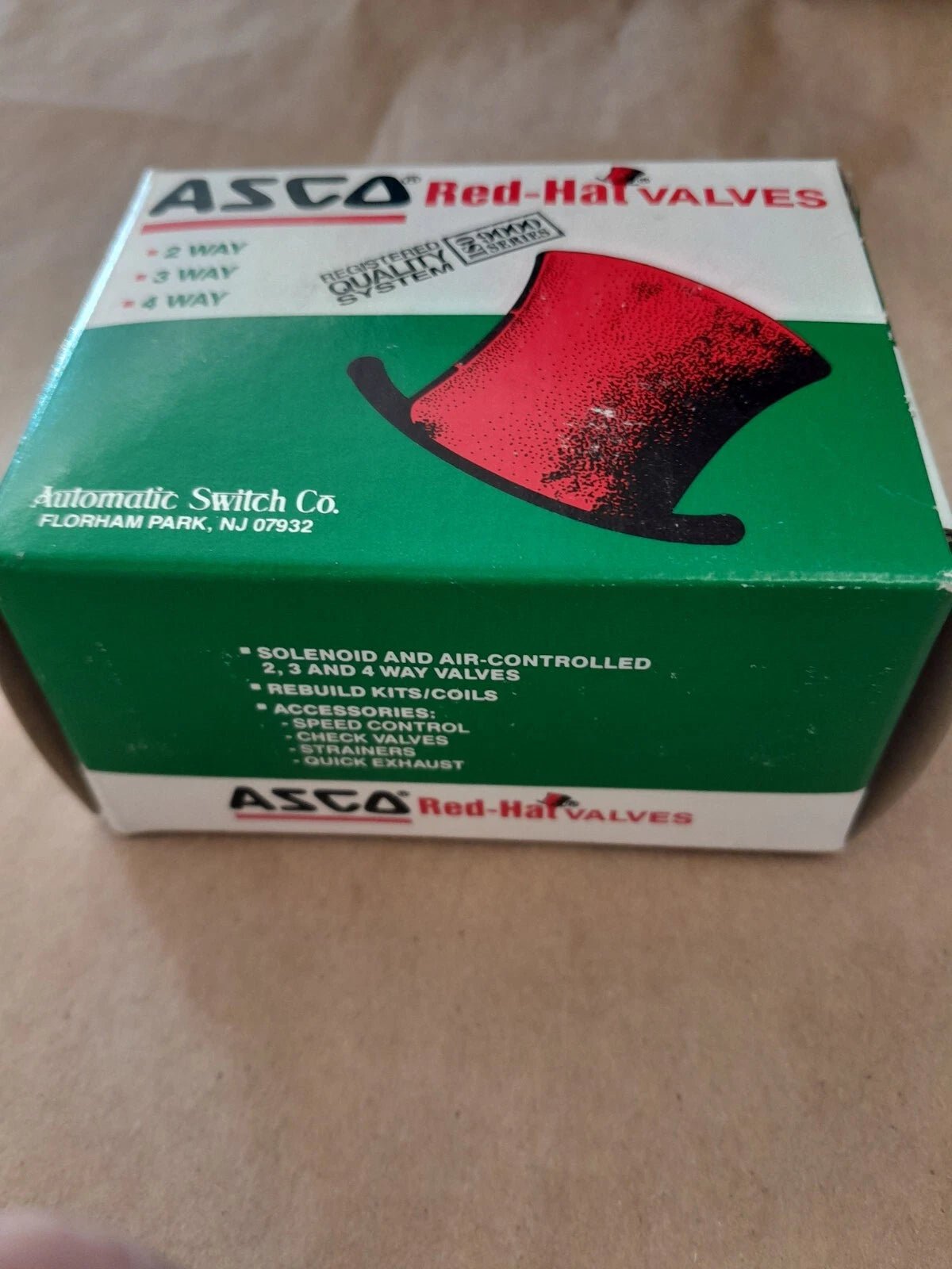 ASCO RedHat P8320A99 - 24V - 1/4" 3W BRASS 30 PSI 11/64 ORF