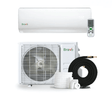 Bravo Roma Single Zone Wall Mount, 1 Ton Mini Split AC and Heat Pump, R32, 12,000 BTU Wall Mount Ductless Mini Split, 16 SEER Inverter System, 115V, Single Head, Smart app, 13FT Installation Kit Included