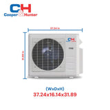Cooper & Hunter 60,000 BTU 5 TON 17 SEER Heat Pump Split System with Multi Position Air Handler Unit