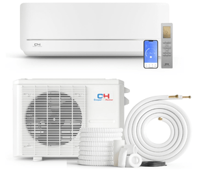 Cooper & Hunter MIA Series, Mini Split Air Conditioner and Heater, 12,000 BTU, 115V, 20.5 SEER2, 1 Ton, Wall Mount Ductless Inverter Heat Pump System, With 16ft Installation kit