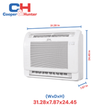 Cooper & Hunter Mini Floor Console R454B, 18,000 BTU 230V Air Conditioning Unit for Heat Pump, Ductless Mini Split Inverter System Up To 23.8 SEER2 with Included Installation Kit