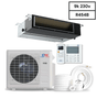 Cooper & Hunter Slim Duct 9,000 BTU 230V 21.4 SEER Concealed Duct Air Conditioning Unit for Heat Pump 0.75 TON, R454B, + Installation Kit