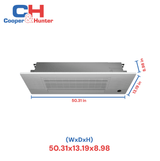 Cooper&Hunter 18,000 BTU 1.5 TON, One Way Ceiling Cassette, Air Conditioning Unit for Heat Pump, Mini Split Inverter, R454B, 22.2 SEER, 208/230V, Includes Installation Kit