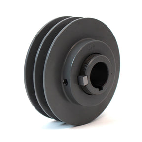Dial 61814 2VP42X 1 1/8 Double Groove Cast Iron Variable Pitch Pulley Sheave w/ 1 - 1/8" Bore, 3.95" OD (Copy)
