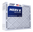 Filter King 17.5x21x1 Air Filter | 4 - PACK | MERV 8 HVAC Pleated A/C Furnace Filters