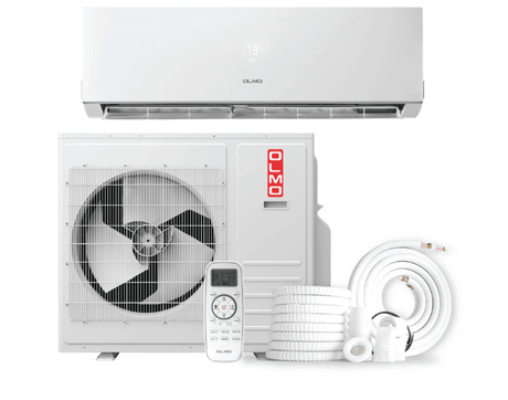 OLMO Sierra Series, R32 Mini Split, 36,000 BTU 230V Single Zone 3 Ton High Wall Air Conditioner and Heat Pump, Ductless Inverter System, 20 SEER Single Head, with WI - FI and 16FT Installation Kit Included