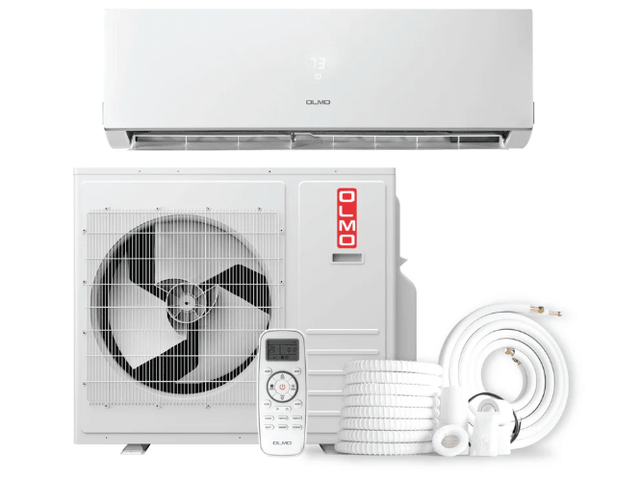 OLMO Sierra Series, R32 Mini Split, 36,000 BTU 230V Single Zone 3 Ton High Wall Air Conditioner and Heat Pump, Ductless Inverter System, 20 SEER Single Head, with WI - FI and 16FT Installation Kit Included