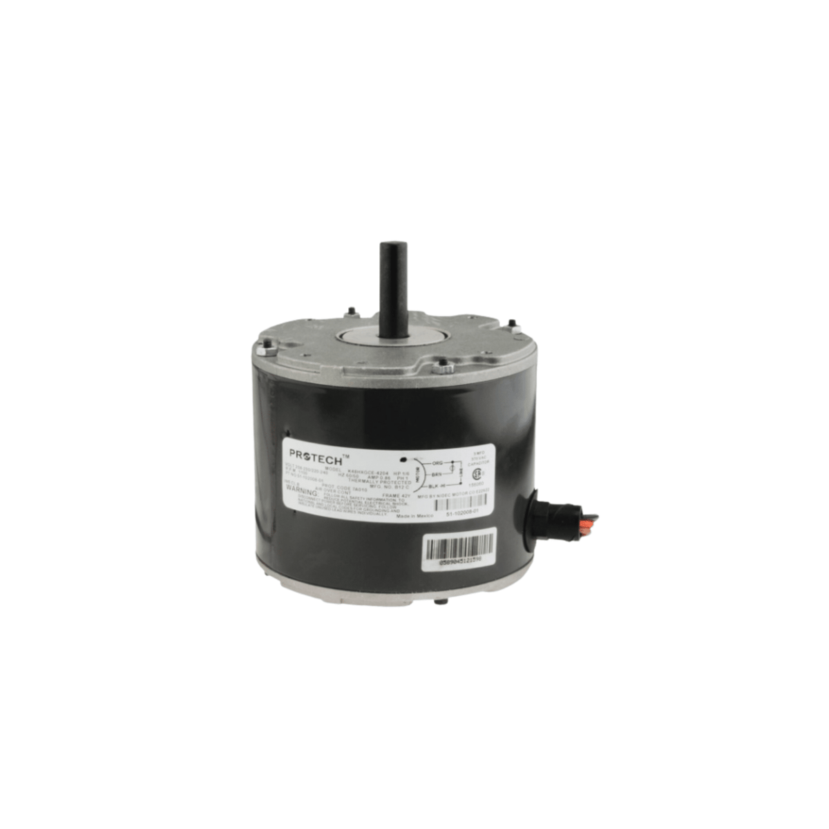 Rheem-Ruud 51-102500-02 208-240 V 1100 RPM 1/6 HP Condenser Motor