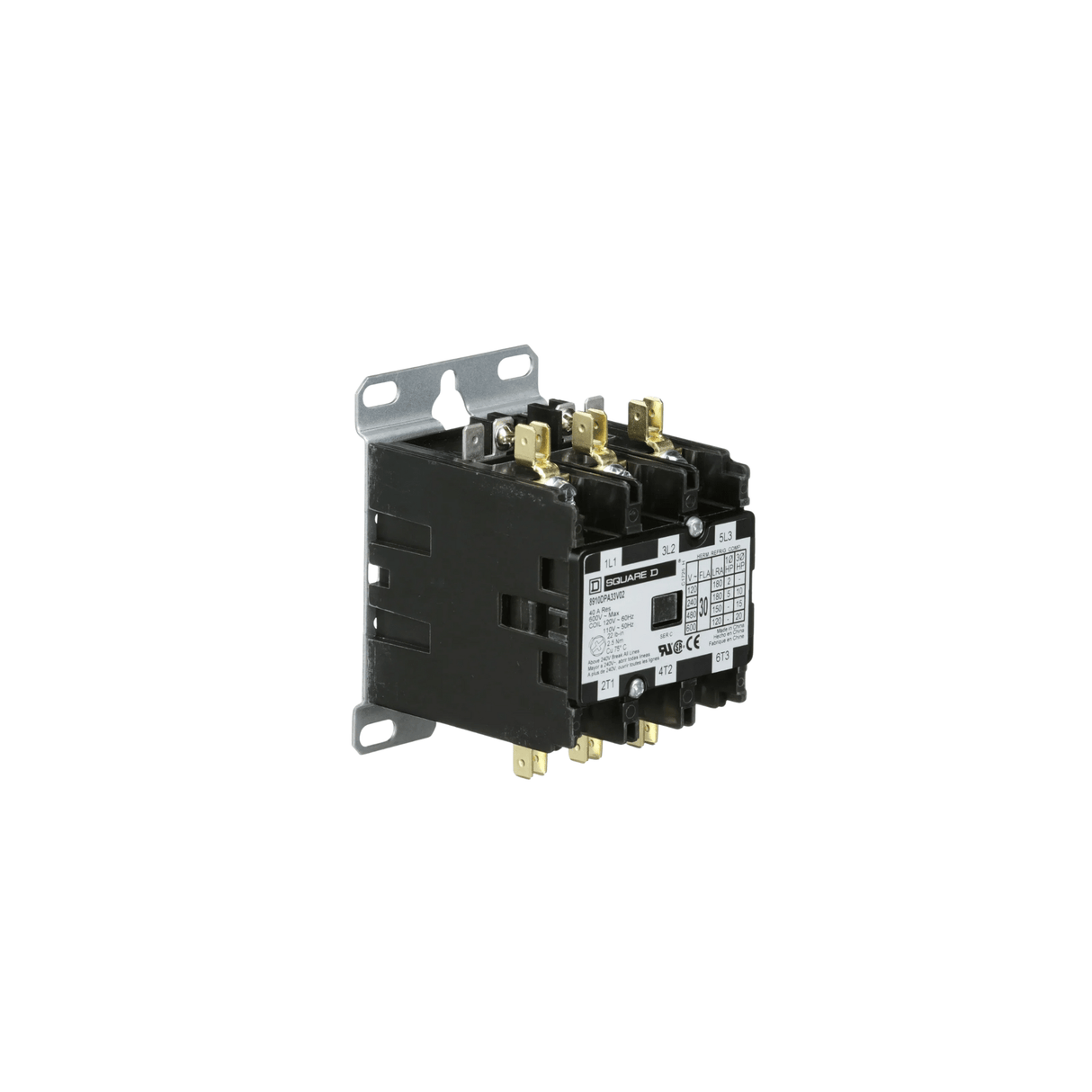 Square D 8910DPA33V02 120 V 30 A 3 - Pole Contactor